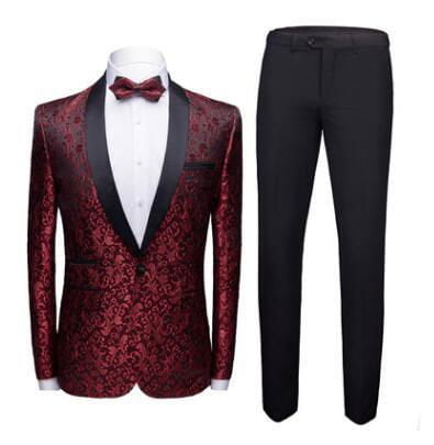 LovelyRLovely LovelyRLovely Men's suit Claret / 165 94B(S) LovelyRLovely Men's suit