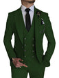 LovelyRLovely LovelyRLovely Men's Three-piece Suit Deep green / 3XL LovelyRLovely Men's Three-piece Suit