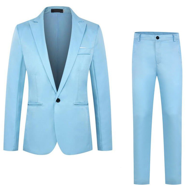 LovelyRLovely LovelyRLovely Men's Tuxedo Suit Sky Blue / 3XL LovelyRLovely Men's Tuxedo Suit