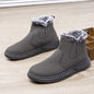 LovelyRLovely LovelyRLovely Men's V Cutout Plush Ankle Grey / Size39 LovelyRLovely Men's V Cutout Plush Ankle Boots