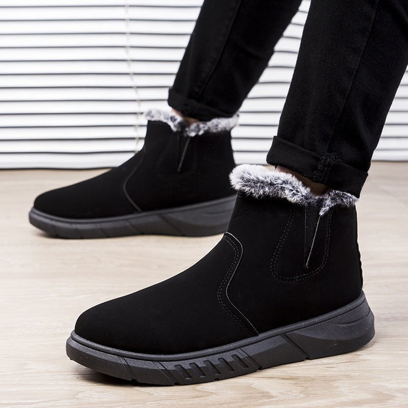 LovelyRLovely LovelyRLovely Men's V Cutout Plush Ankle LovelyRLovely Men's V Cutout Plush Ankle Boots