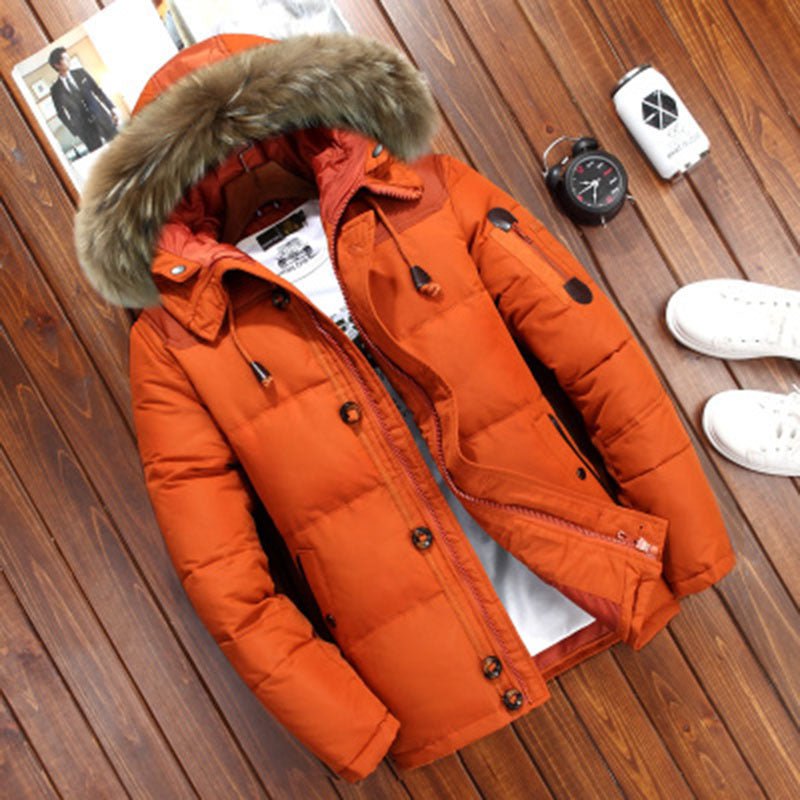 LovelyRLovely LovelyRLovely Men's White Duck Dawn Jack Orange / 3XL LovelyRLovely Men's White Duck Dawn Jacket