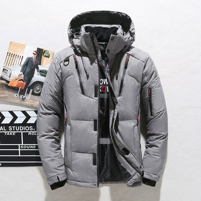 LovelyRLovely LovelyRLovely Men's Windproof Hooded Jac Grey / 3XL LovelyRLovely Men's Windproof Hooded Jacket