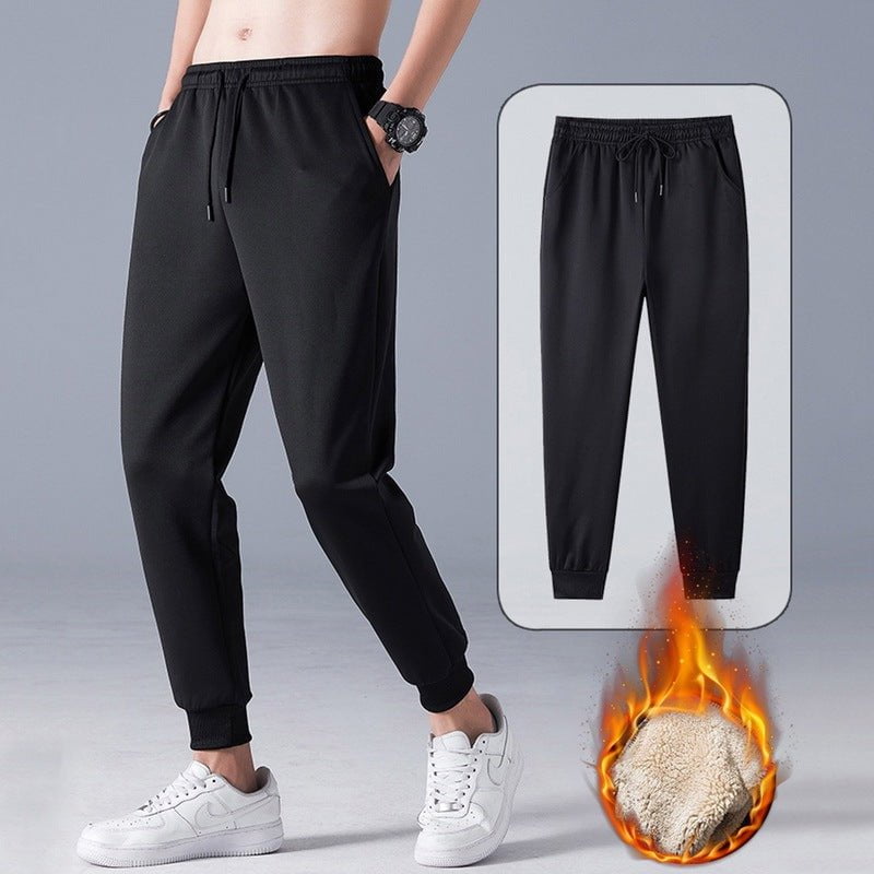 LovelyRLovely LovelyRLovely Men's Winter Warm Fleece Black / 3XL LovelyRLovely Men's Winter  Warm Fleece Drawstring Pants