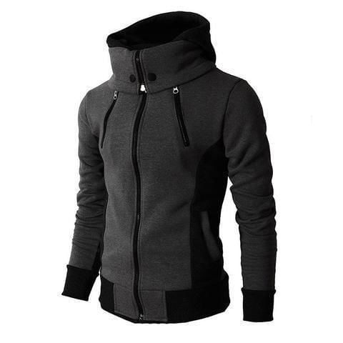 LovelyRLovely LovelyRLovely Men's Zip UP Hooded Jacket Dark grey / L LovelyRLovely Men's Zip UP Hooded Jacket