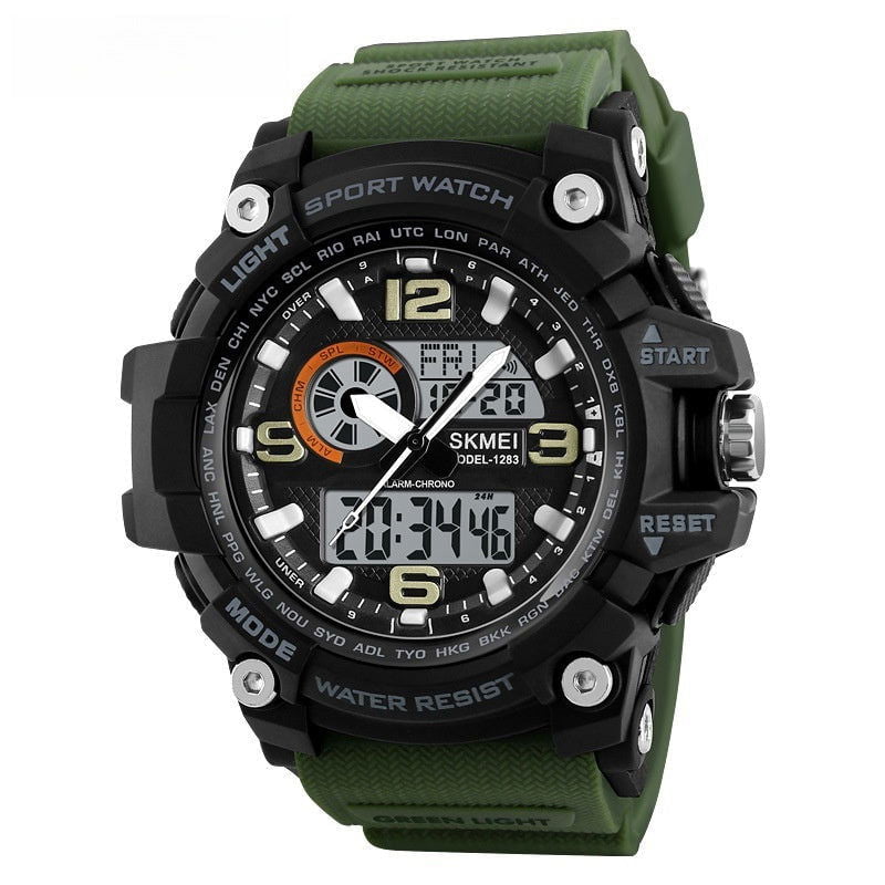 LovelyRLovely LovelyRLovely Men Waterproof Electronic Army Green LovelyRLovely Men Waterproof Electronic Watch