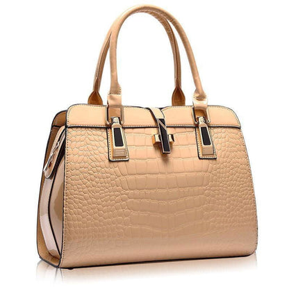 LovelyRLovely LovelyRLovely Messenger Tote Handbag beige LovelyRLovely Messenger Tote Handbag