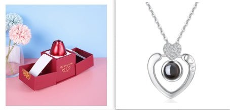 LovelyRLovely LovelyRLovely Metal Rose Necklace Gift B Set3 LovelyRLovely Metal Rose Necklace Gift Box Set