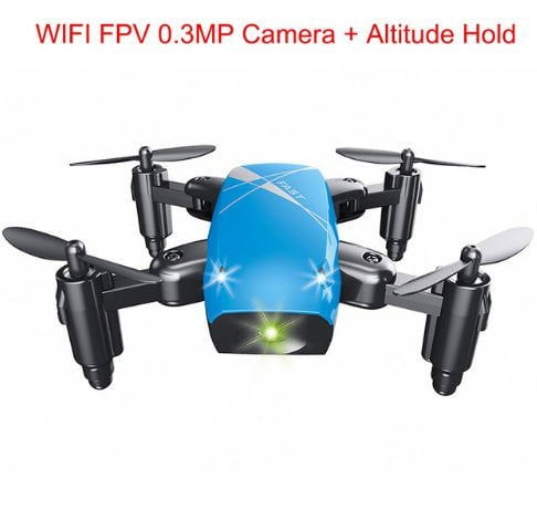 LovelyRLovely LovelyRLovely Micro Foldable RC Drone Blue / Camera LovelyRLovely Micro Foldable RC Drone