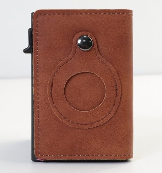 LovelyRLovely LovelyRLovely Multi-functional Anti Thef PU brown LovelyRLovely Multi-functional Anti Theft Air-Tag Wallet