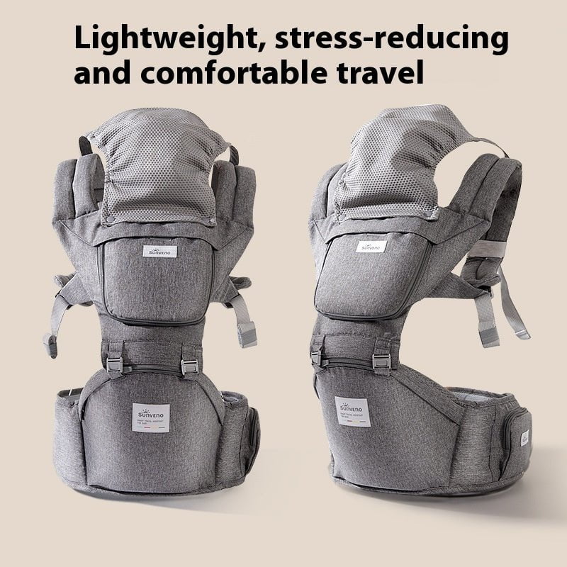 LovelyRLovely LovelyRLovely Multifunctional Lightweigh Gray LovelyRLovely Multifunctional Lightweight Breathable Baby Carrier