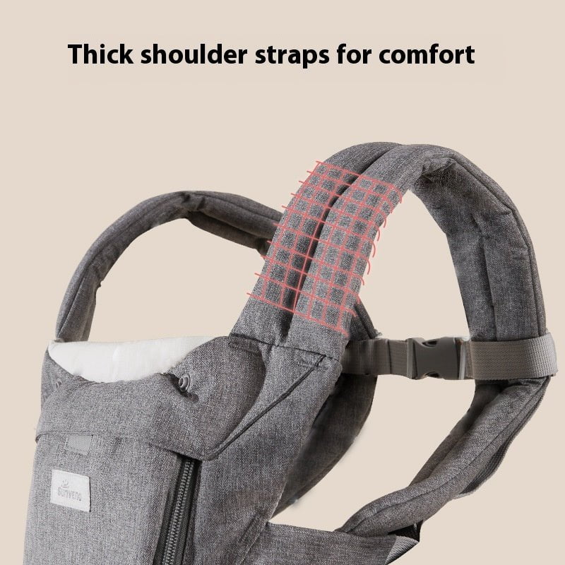 LovelyRLovely LovelyRLovely Multifunctional Lightweigh Gray LovelyRLovely Multifunctional Lightweight Breathable Baby Carrier