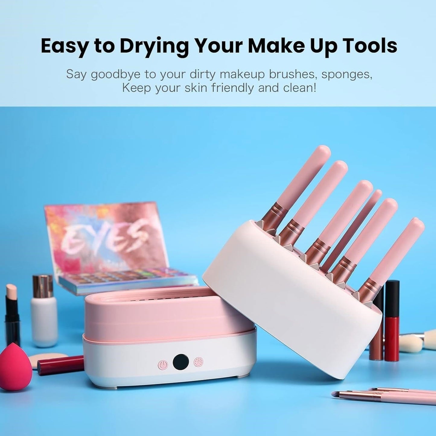 LovelyRLovely LovelyRLovely Multifunctional Makeup Bru White / USB LovelyRLovely Multifunctional Makeup Brush Cleaning And Rapid Drying Device