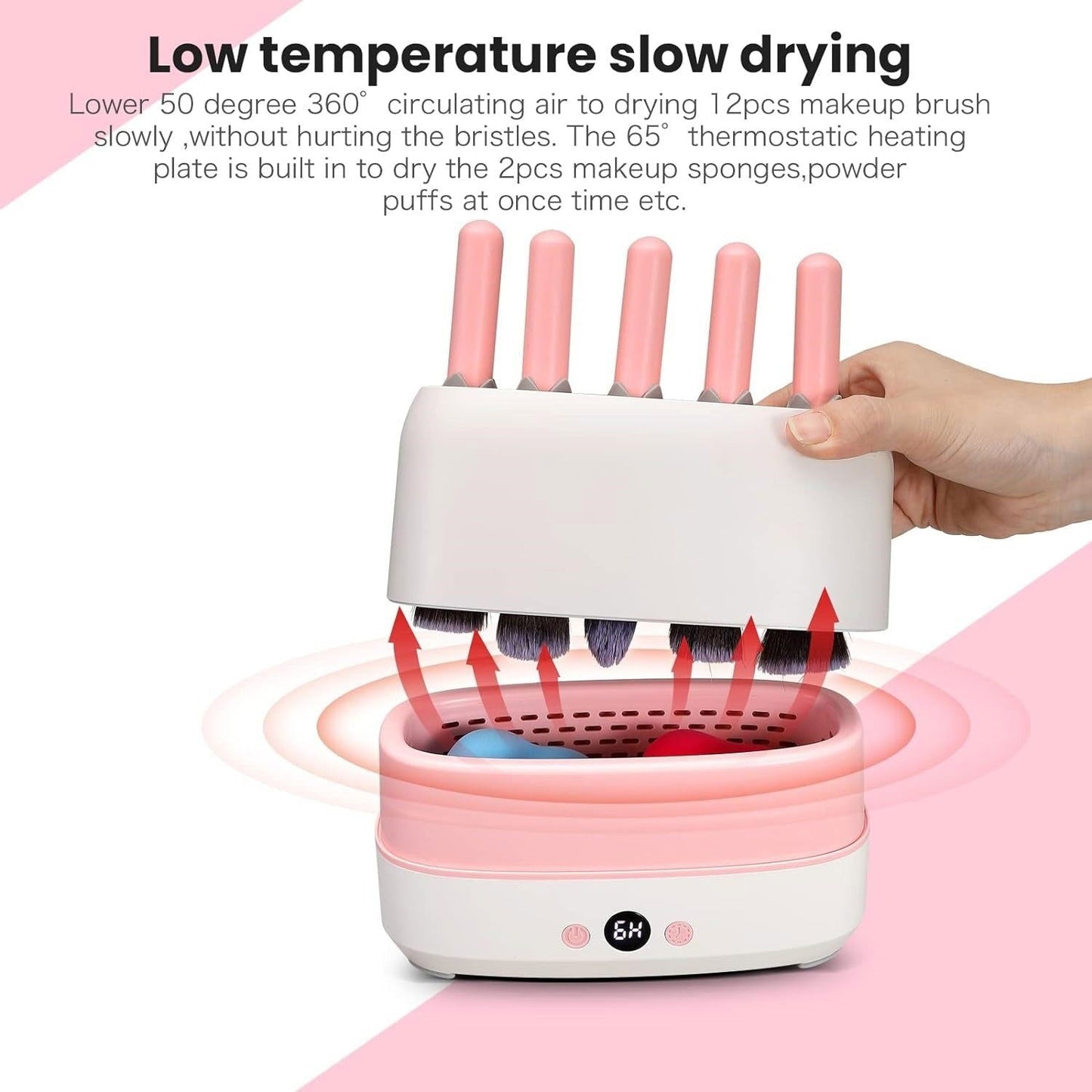 LovelyRLovely LovelyRLovely Multifunctional Makeup Bru White / USB LovelyRLovely Multifunctional Makeup Brush Cleaning And Rapid Drying Device