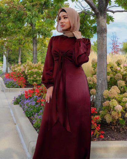 LovelyRLovely LovelyRLovely Muslim Women Hijab Satin D LovelyRLovely Muslim Women Hijab Satin Dress