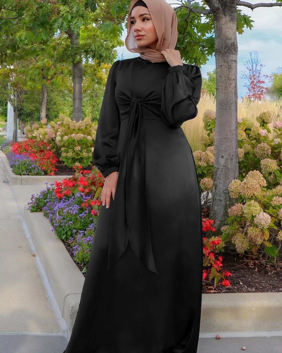 LovelyRLovely LovelyRLovely Muslim Women Hijab Satin D LovelyRLovely Muslim Women Hijab Satin Dress