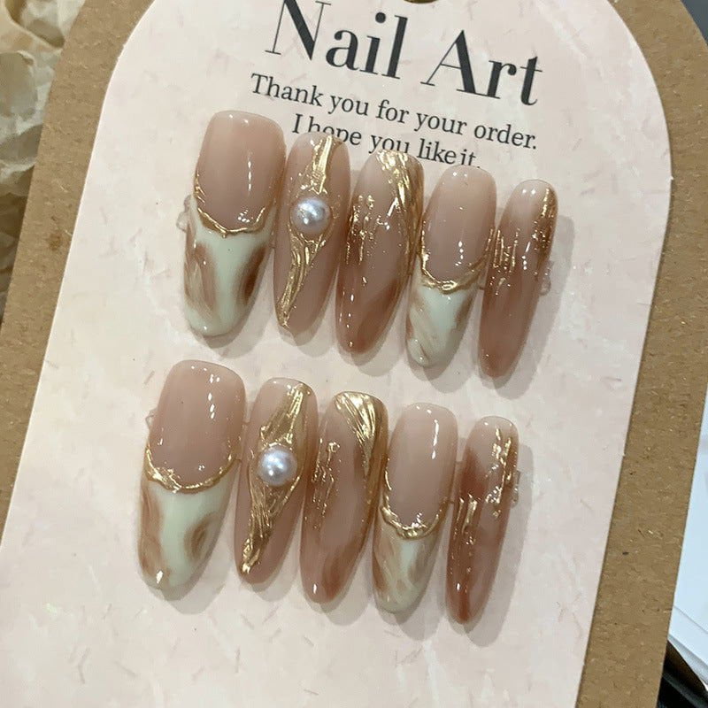 LovelyRLovely LovelyRLovely Nude And White Press-On Na LovelyRLovely Nude And White Press-On Nails