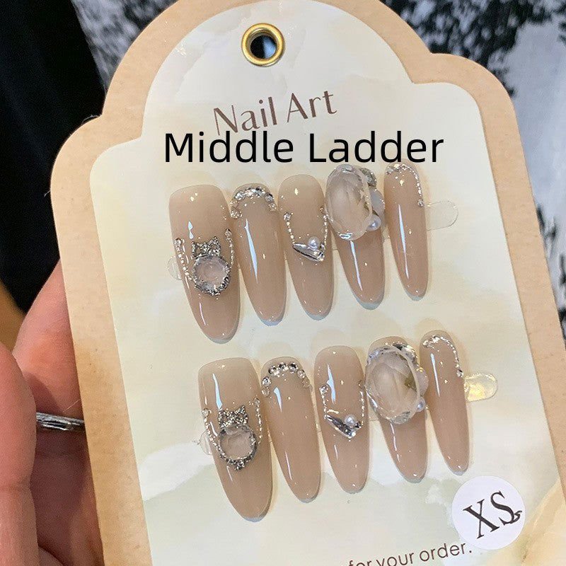 LovelyRLovely LovelyRLovely Nude Press-On Nails Middle Ladder / M LovelyRLovely Nude Press-On Nails