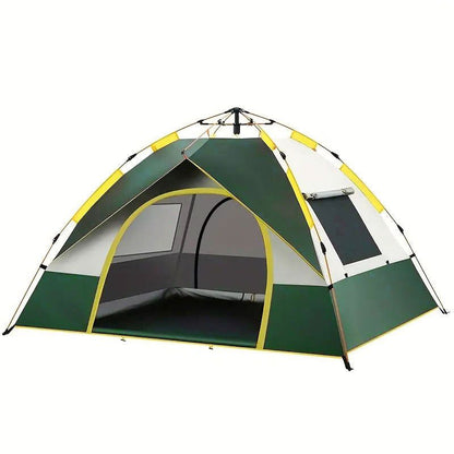 LovelyRLovely LovelyRLovely Outdoor Camping 3-4 People Dark Green Silver Glue / 3to4 People LovelyRLovely Outdoor Camping 3-4 People Automatic Tent