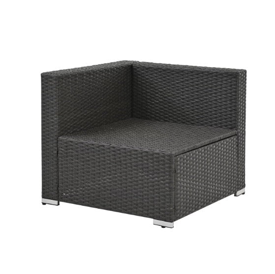 LovelyRLovely LovelyRLovely Patio PE Rattan + Tempered Dark gray LovelyRLovely Patio PE Rattan + Tempered Glass Table