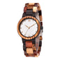 LovelyRLovely LovelyRLovely Pearl Shell Color Wood Lad Rose Gold LovelyRLovely Pearl Shell Color Wood Ladies Watch