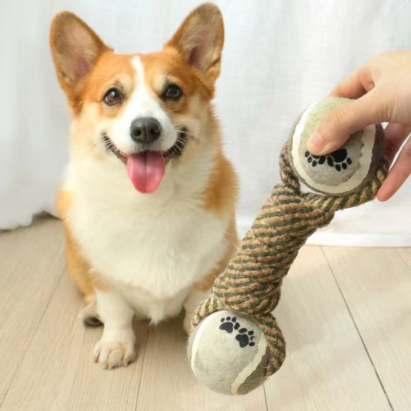 LovelyRLovely LovelyRLovely Pet Dog's Interactive Cott Gray LovelyRLovely Pet Dog's Interactive Cotton Rope Toy