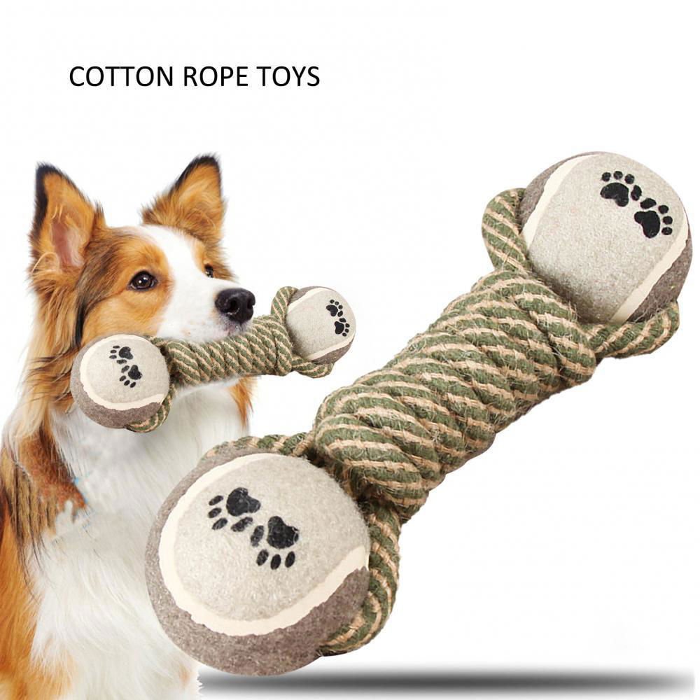 LovelyRLovely LovelyRLovely Pet Dog's Interactive Cott Gray LovelyRLovely Pet Dog's Interactive Cotton Rope Toy