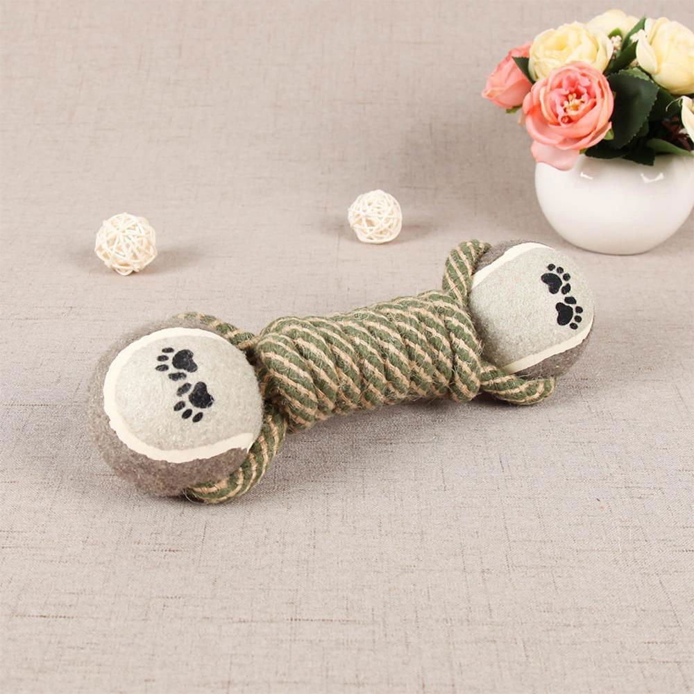 LovelyRLovely LovelyRLovely Pet Dog's Interactive Cott Gray LovelyRLovely Pet Dog's Interactive Cotton Rope Toy