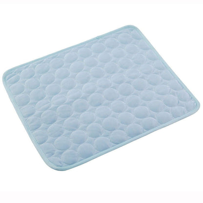 LovelyRLovely LovelyRLovely Pet Silk Cold Nest Pad For Light blue / 40x30cm LovelyRLovely Pet Silk Cold Nest Pad For Cooling In Summer