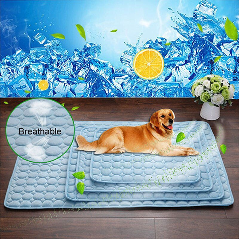 LovelyRLovely LovelyRLovely Pet Silk Cold Nest Pad For LovelyRLovely Pet Silk Cold Nest Pad For Cooling In Summer