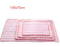 LovelyRLovely LovelyRLovely Pet Silk Cold Nest Pad For Pink / 102x70cm LovelyRLovely Pet Silk Cold Nest Pad For Cooling In Summer