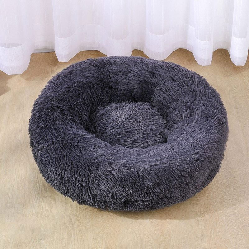 LovelyRLovely LovelyRLovely Pet Soft Washable Long Plu Dark Gray / 40cm LovelyRLovely Pet Soft Washable Long Plush Bed