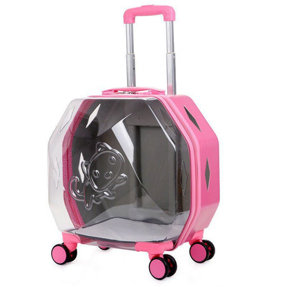 LovelyRLovely LovelyRLovely Pet Trolley Translucent pink LovelyRLovely Pet Trolley