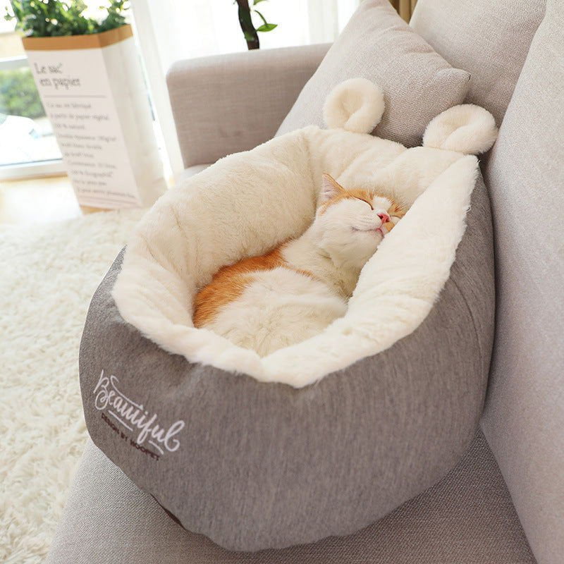 LovelyRLovely LovelyRLovely Pet Warming Sleeping Bed Grey / M LovelyRLovely Pet Warming Sleeping Bed