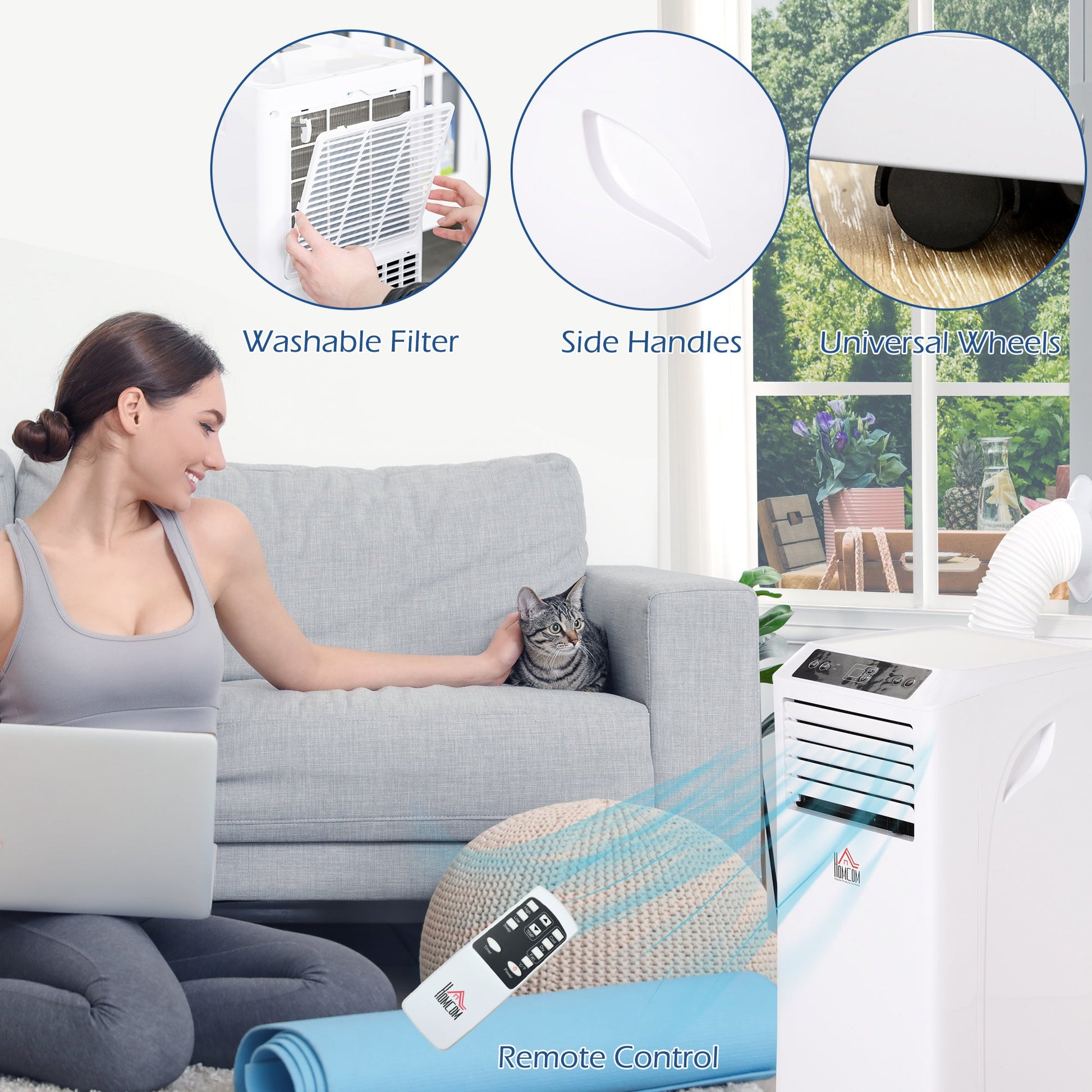 LovelyRLovely LovelyRLovely Plastic Portable Air Condi White LovelyRLovely Plastic Portable Air Conditioner