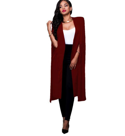 LovelyRLovely LovelyRLovely Plus Size Women's Blazer Wine red / 3XL LovelyRLovely Plus Size Women's Blazer