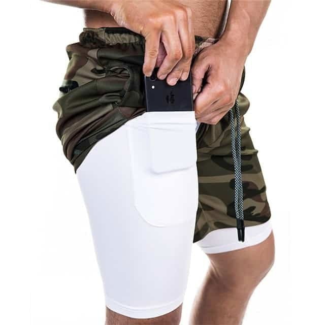 LovelyRLovely LovelyRLovely Pocket Compression Shorts Army green camouflage / 2XL LovelyRLovely Pocket Compression Shorts