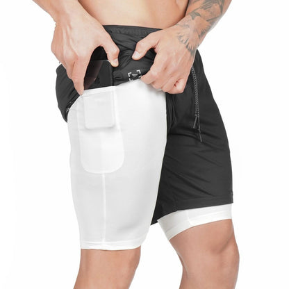 LovelyRLovely LovelyRLovely Pocket Compression Shorts Black and white / 2XL LovelyRLovely Pocket Compression Shorts