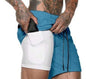 LovelyRLovely LovelyRLovely Pocket Compression Shorts Blue / 2XL LovelyRLovely Pocket Compression Shorts