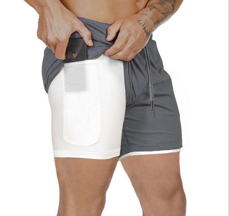 LovelyRLovely LovelyRLovely Pocket Compression Shorts gray / L LovelyRLovely Pocket Compression Shorts