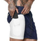 LovelyRLovely LovelyRLovely Pocket Compression Shorts Navy Blue / 2XL LovelyRLovely Pocket Compression Shorts