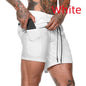 LovelyRLovely LovelyRLovely Pocket Compression Shorts White / S LovelyRLovely Pocket Compression Shorts