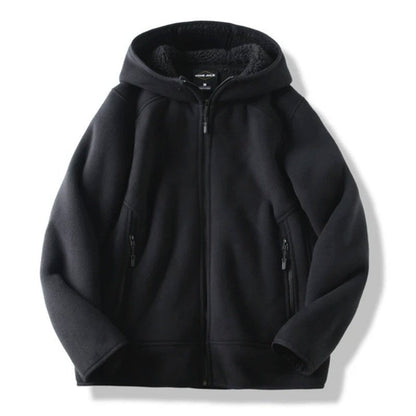 LovelyRLovely LovelyRLovely Polar Fleece Unisex Thick Black / 3XL LovelyRLovely Polar Fleece Unisex Thick Hooded Coat