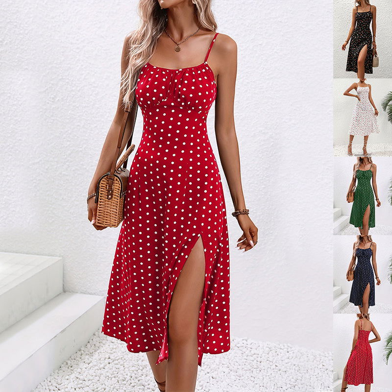 LovelyRLovely LovelyRLovely Polka Dot Print Suspender LovelyRLovely Polka Dot Print Suspender Dress