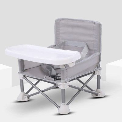 LovelyRLovely LovelyRLovely Portable Baby Dining Chair Light Grey LovelyRLovely Portable Baby Dining Chair