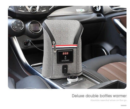 LovelyRLovely LovelyRLovely Portable Car USB Baby Bott Grey LovelyRLovely Portable Car USB Baby Bottle Warmer