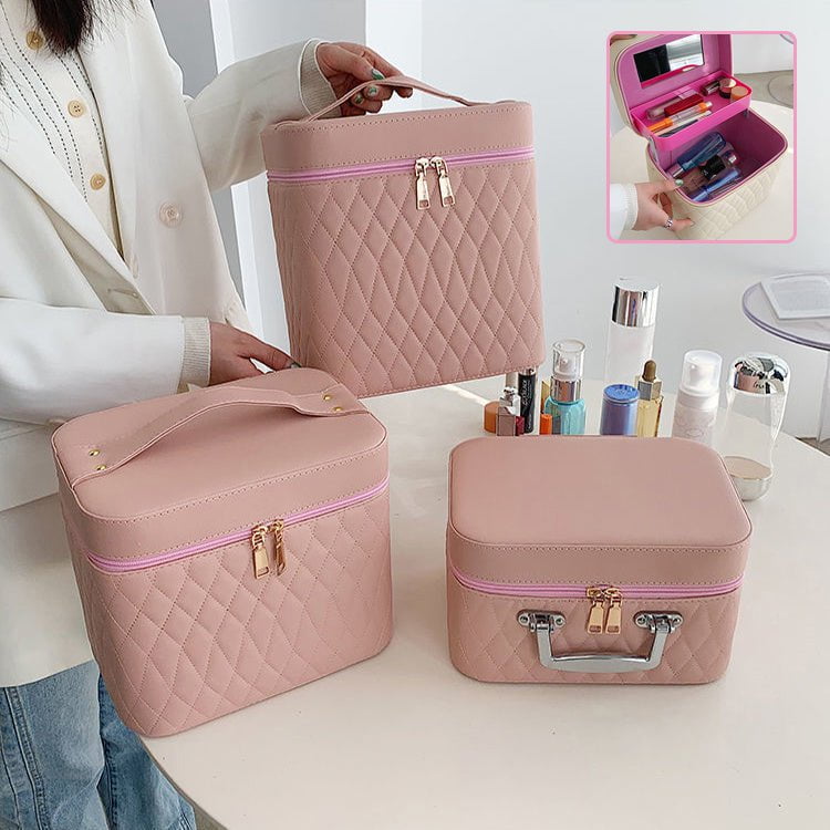 LovelyRLovely LovelyRLovely Portable Cosmetic Bag With LovelyRLovely Portable Cosmetic Bag With Mirror