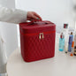 LovelyRLovely LovelyRLovely Portable Cosmetic Bag With Red / L LovelyRLovely Portable Cosmetic Bag With Mirror