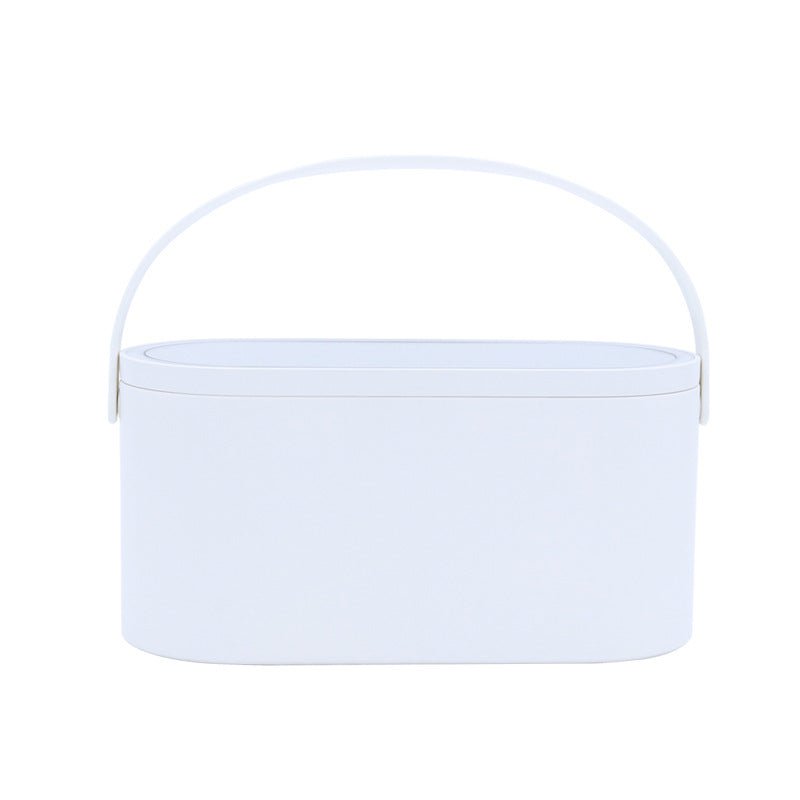 LovelyRLovely LovelyRLovely Portable Led Desk Storage white LovelyRLovely Portable Led Desk Storage Cosmetic Mirror Organizer Box With Light