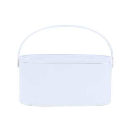 LovelyRLovely LovelyRLovely Portable Led Desk Storage white LovelyRLovely Portable Led Desk Storage Cosmetic Mirror Organizer Box With Light